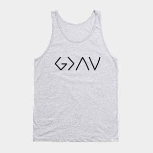 Buy Christian Shirts - God Is Greater Tank Top